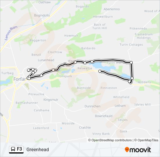 F3 Bus Line Map