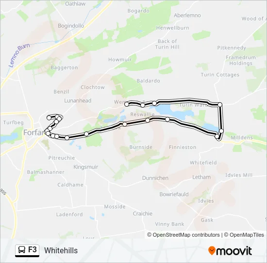 F3 Bus Line Map