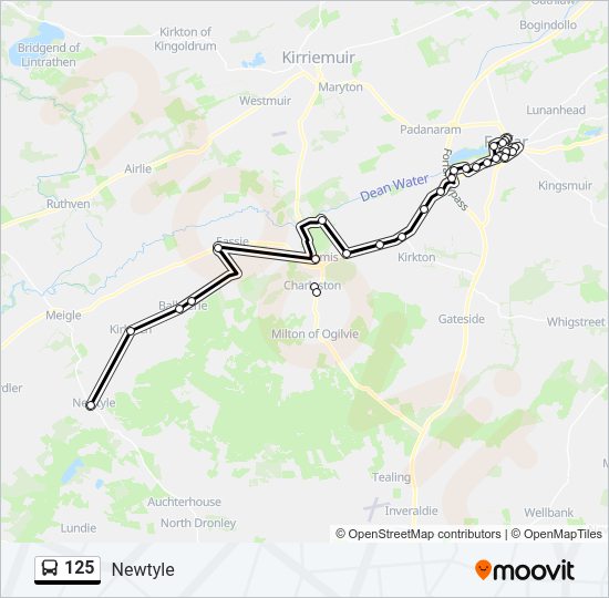 125 Bus Line Map