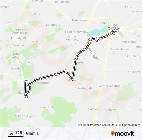 125 Bus Line Map