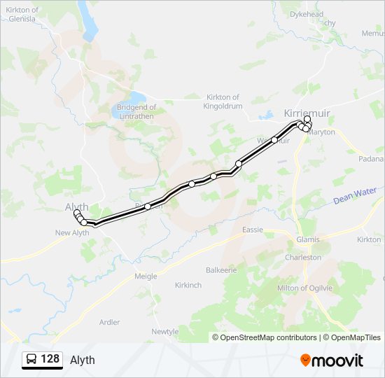 128 Route Schedules, Stops & Maps Alyth (Updated)