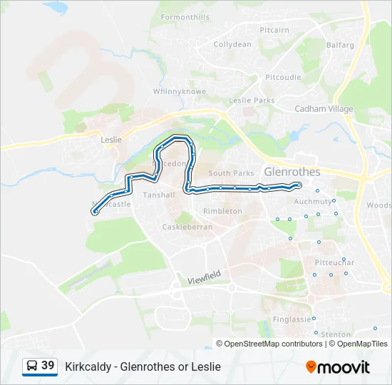 39 Bus Line Map