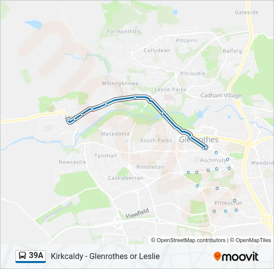 39A Bus Line Map