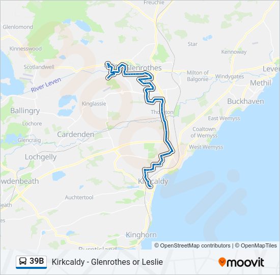 39B Bus Line Map