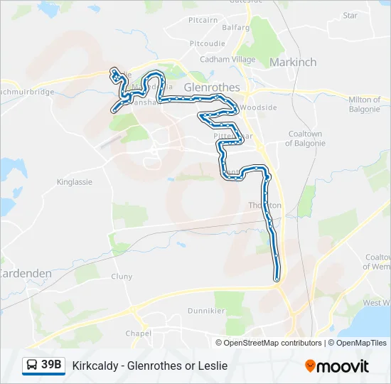 39B Bus Line Map