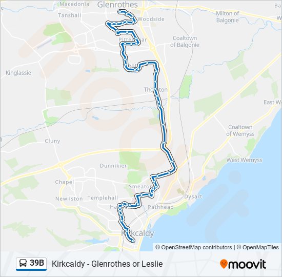 39b Route Schedules Stops Maps Glenrothes Updated