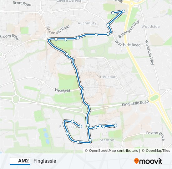 AM2 bus Line Map