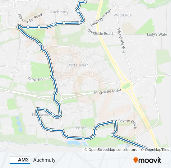 AM3 bus Line Map