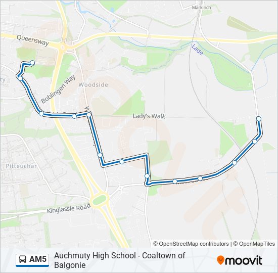 AM5 bus Line Map