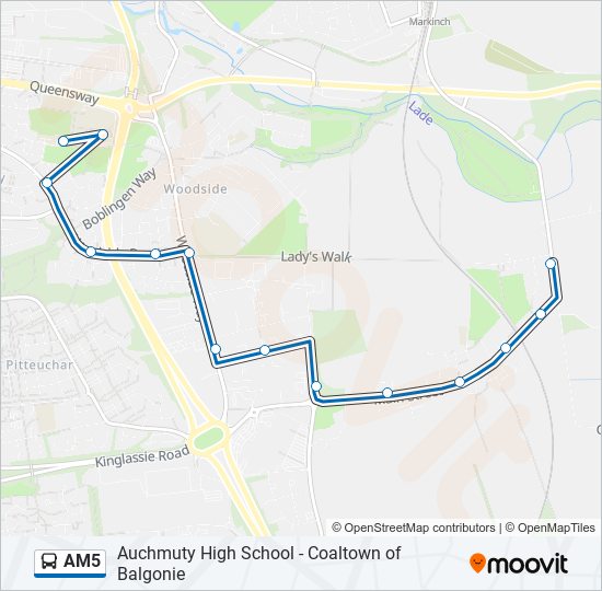 AM5 Bus Line Map
