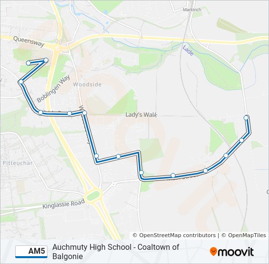 AM5 bus Line Map