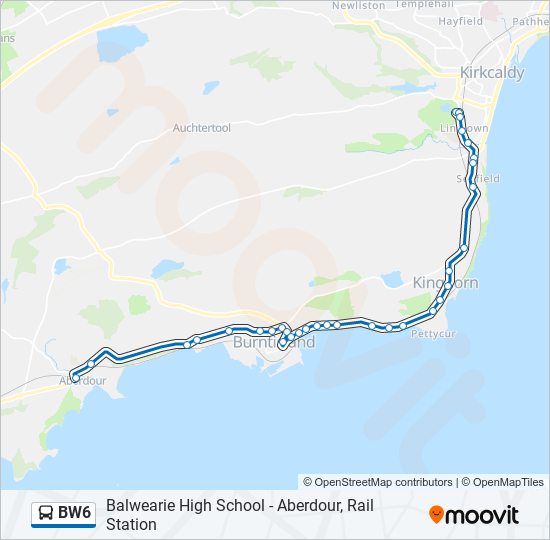 BW6 bus Line Map