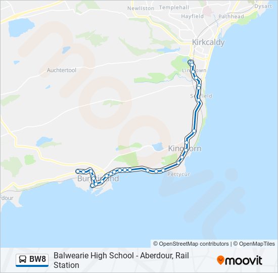 BW8 Bus Line Map