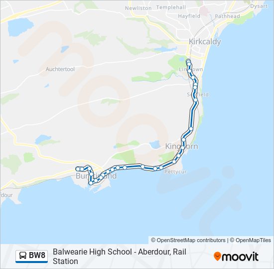 BW8 bus Line Map