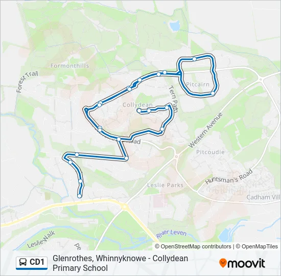 CD1 Bus Line Map