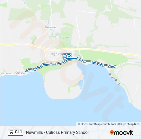CL1 Bus Line Map