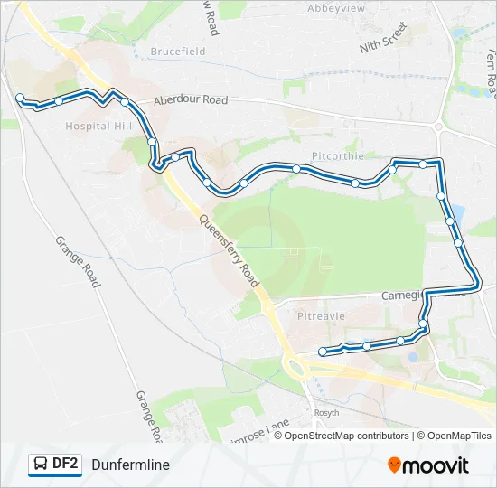 DF2 Bus Line Map