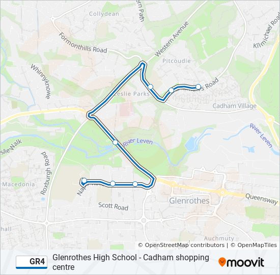 GR4 bus Line Map