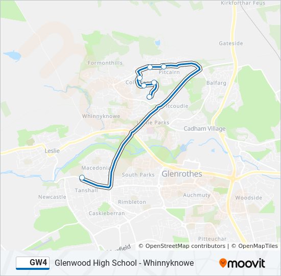 GW4 bus Line Map