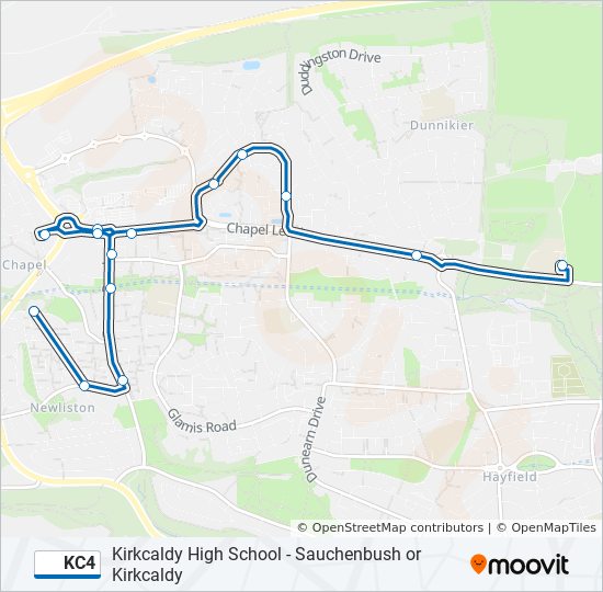 KC4 bus Line Map
