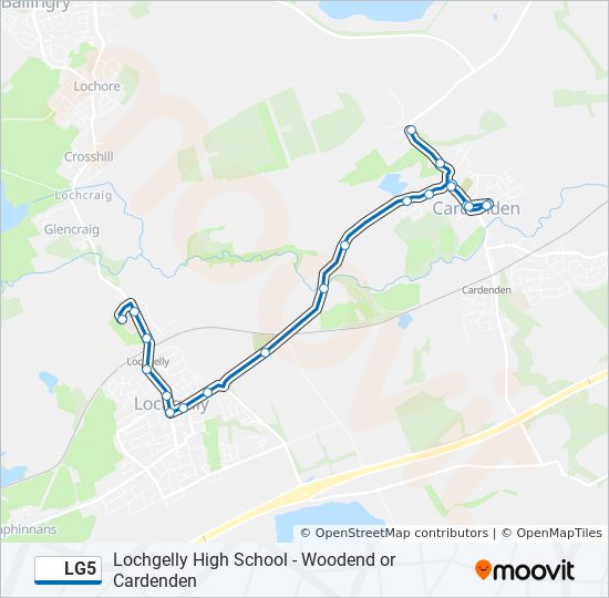 LG5 bus Line Map