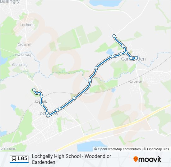 LG5 bus Line Map