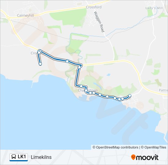 LK1 Bus Line Map