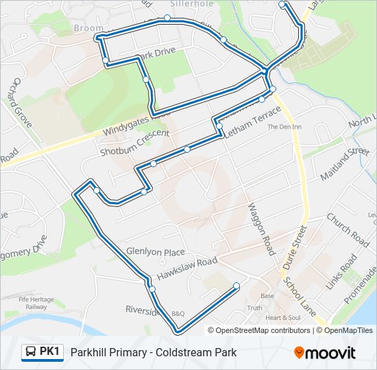 PK1 Bus Line Map