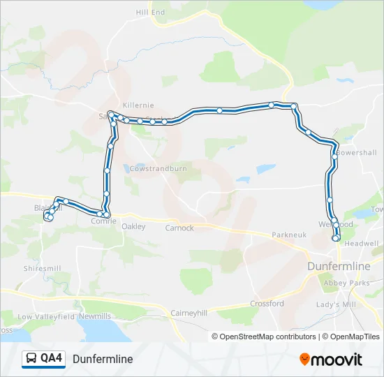 QA4 Bus Line Map