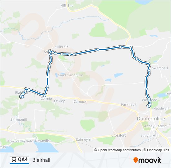 QA4 bus Line Map