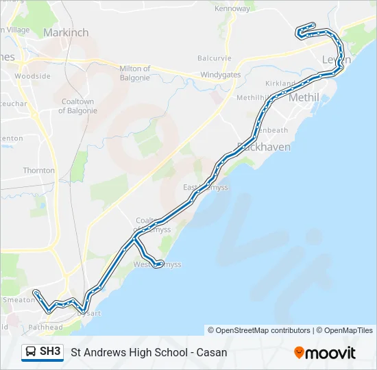 SH3 Bus Line Map