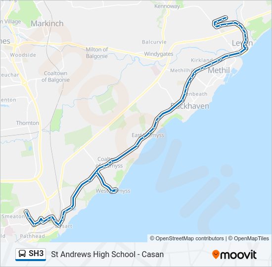 SH3 Bus Line Map