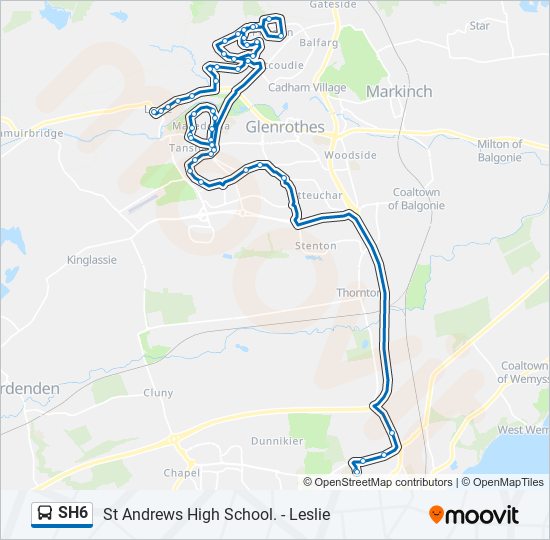 SH6 Bus Line Map