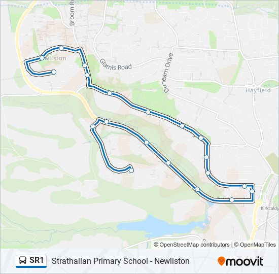 SR1 Bus Line Map
