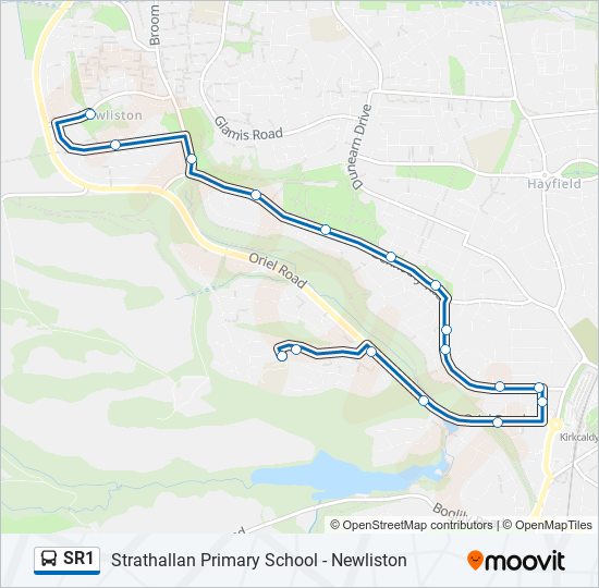 SR1 Bus Line Map