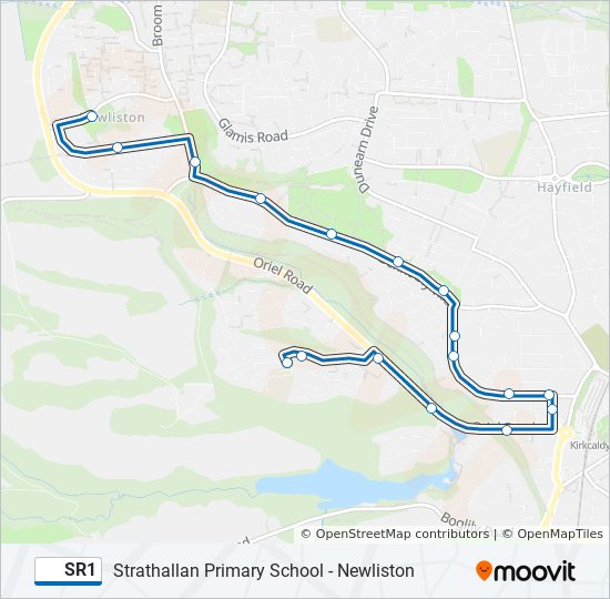 SR1 bus Line Map