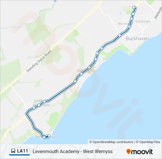 LA11 Bus Line Map