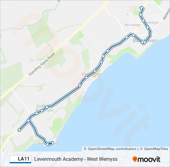 LA11 bus Line Map