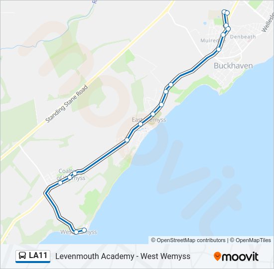LA11 Bus Line Map