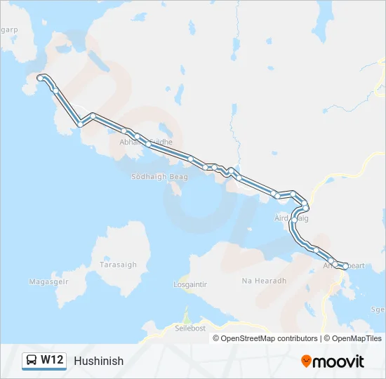 W12 Bus Line Map