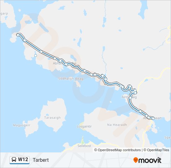 W12 Bus Line Map