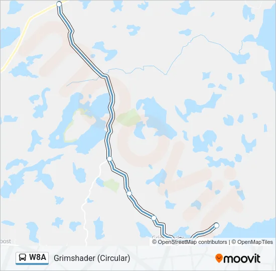 W8A Bus Line Map