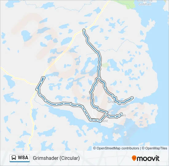 W8A Bus Line Map