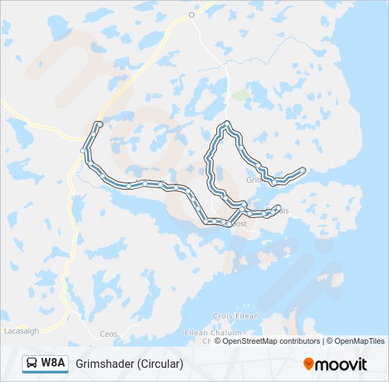 W8A Bus Line Map