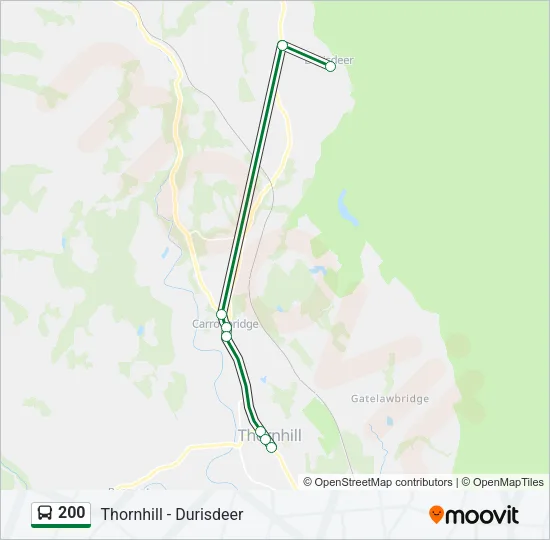200 Bus Line Map