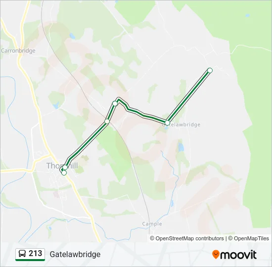 213 Bus Line Map