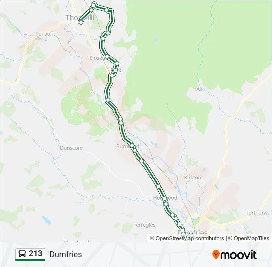 213 Bus Line Map
