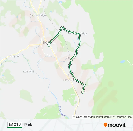 213 Bus Line Map