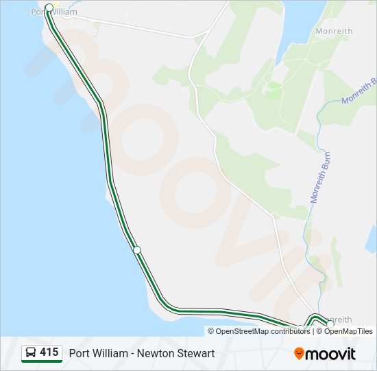 415 Bus Line Map