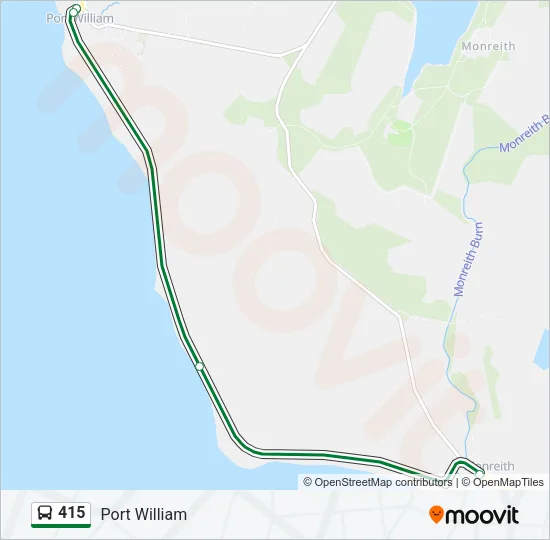 415 Bus Line Map